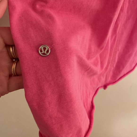 Lululemon Long Sleeve Love Shirt Pink Cotton - Picture 3 of 6